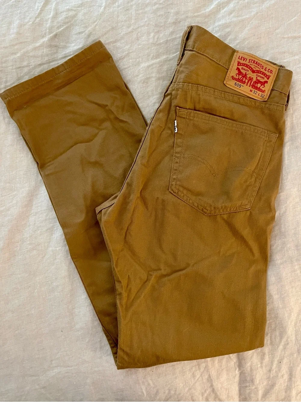 Levi's 505 Brown Twill Jeans - 32x32